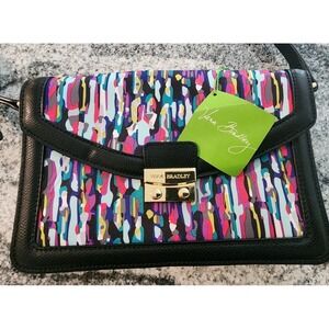 Vera Bradley Multicolor Abstract Print Crossbody with Black Trim